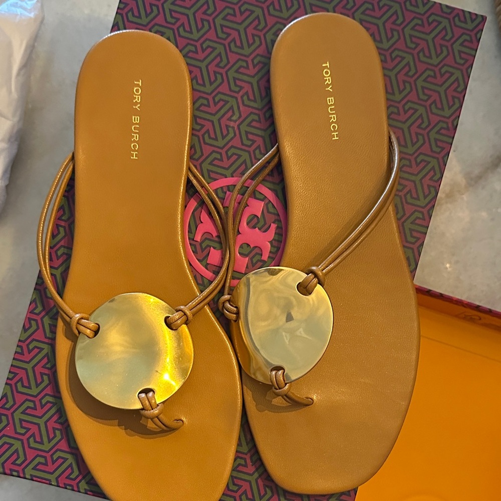 Tory Burch Brown Patos sandal